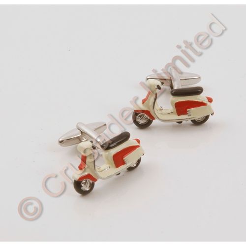 Lambretta Cufflinks Red Sophos Crusader Gifts