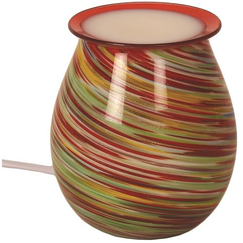 Aroma Electric Wax Melt Burner Art Glass Multi (Aroma Accessories