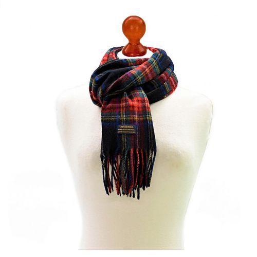 black stewart tartan scarf